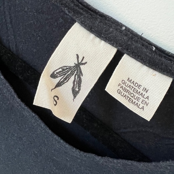 Men's Urban Outfitters Black Long T-Shirt - Picture 3 of 4